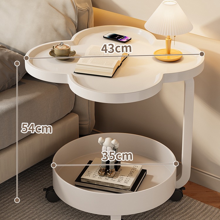 B6104 Movable shelf bedroom balcony mini table small apartment coffee table