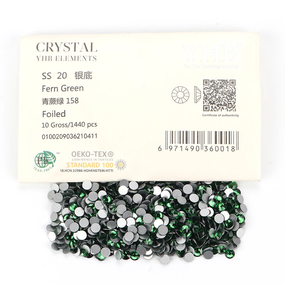 YHB 134174 Glitter Cold Fixation Flat Back Nonfix For Bags Nails Fabric Garment Decoration Jewelry Accessories 250606