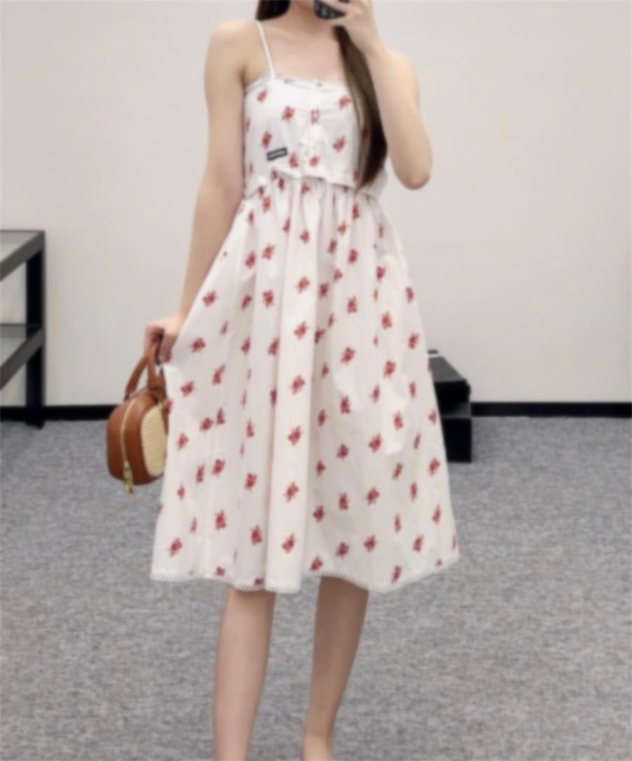 M I U dresses for women 2025 dress summer dress designer clothes women Boho Chic High quality new dresses letter designer dress mini dress dress designer