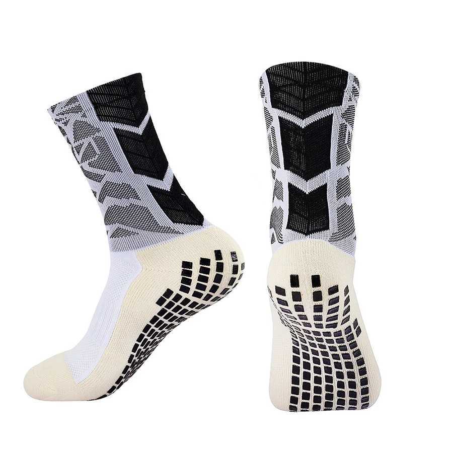 6Pairs Men Women Grip SOCKS Sport Towel Bottom Terry Ankle Protection SOCKS Soccer Basketball Skateboard Z250610
