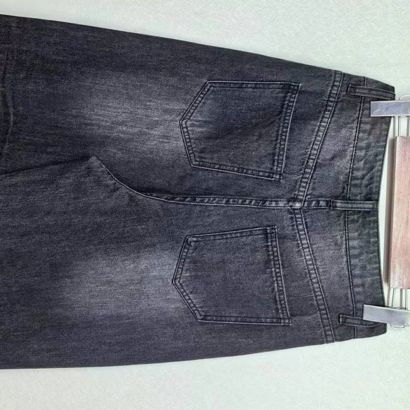 Vintage ripped high waist wide leg jeans factory customized wholesale 840108