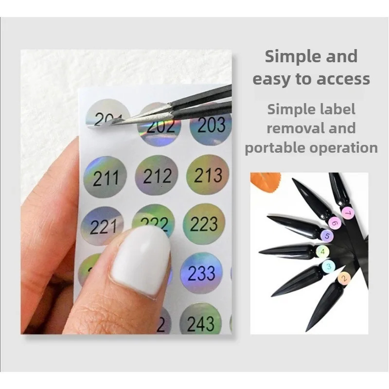 Nail Polish Number Sticker Label Color Gel Bottle Lipstick Nails Tips Display Mark Numbering Manicure Tool Varnish Glue 250605