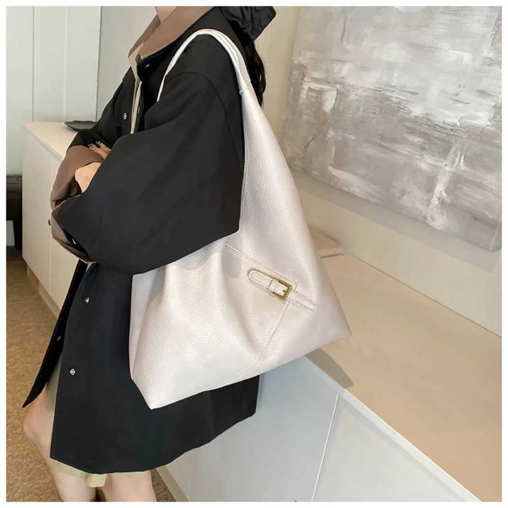 Lychee Pattern 2-IN-1 Shoulder Bag Set for Women Soft PU Leather Large Capacity Shopper Totes 2025 Latest Winter Handbags Bag XJ250610