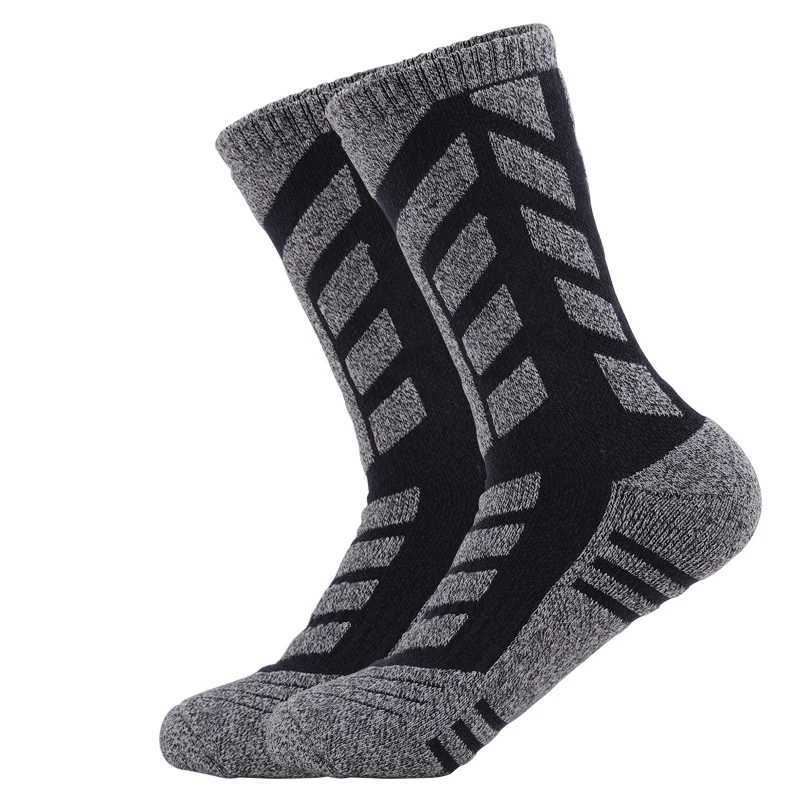 Winter Socks Skiing Sports Thermal Men Outdoor Trekking Hiking 2024 Thermosocks Non-slip Thick Bottom Casual Cycling Socks Eu 39 Z250610