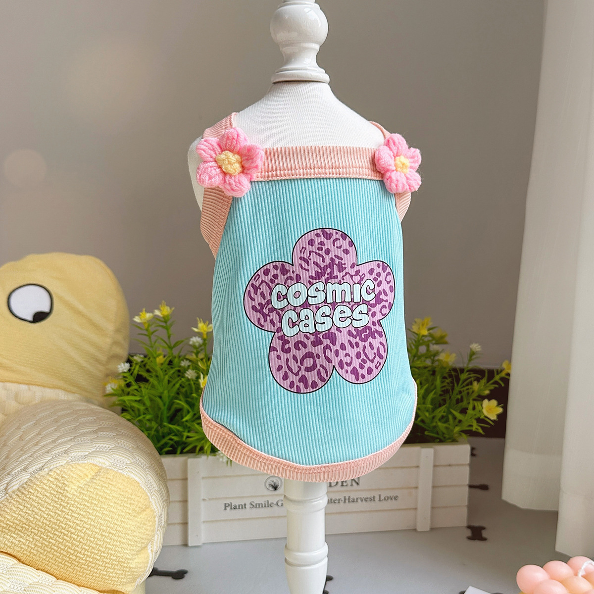 Korean ins style pet dog cat clothes Teddy Bichon Poodle Yorkshire ice silk cotton vest