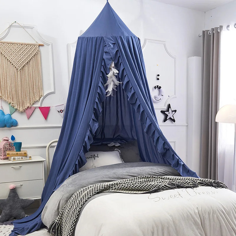 Baby Mosquito Net for Crib Hung Dome Lacework Bed Canopy Tent Curtain Antimosquito Shade Girls Princess Room Decor Screen 250604