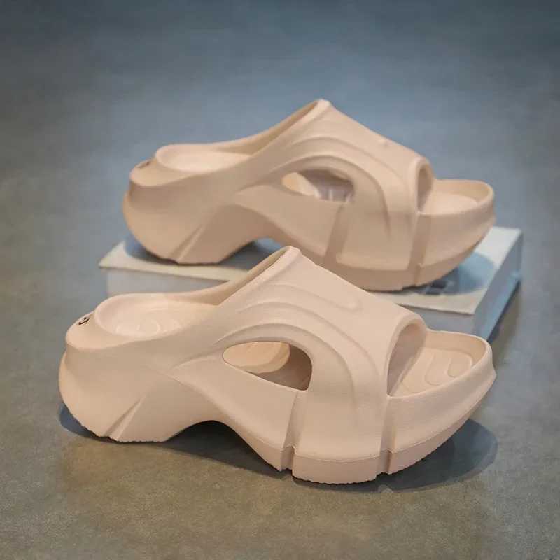 Summer Beach Wedge Platform Eva Slippers Women Thick Platform Indoor Home Slides Woman Lightweight N Slip Bathroom Flip Flops XJ250610