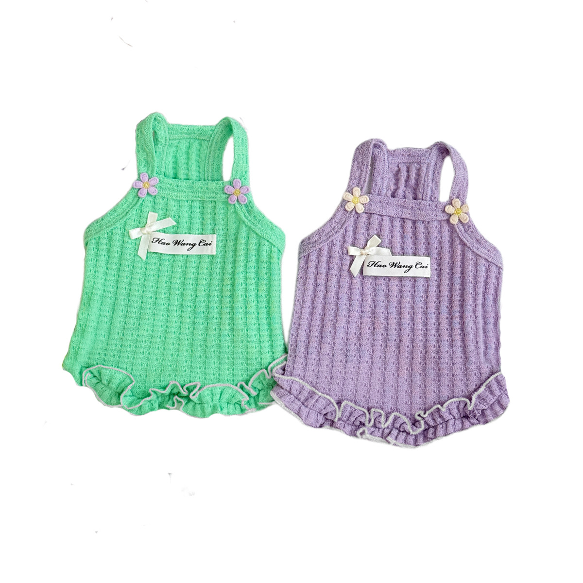 Cute pet cat and dog cotton vest summer thin breathable Teddy Bichon dog cat pet clothes wholesale