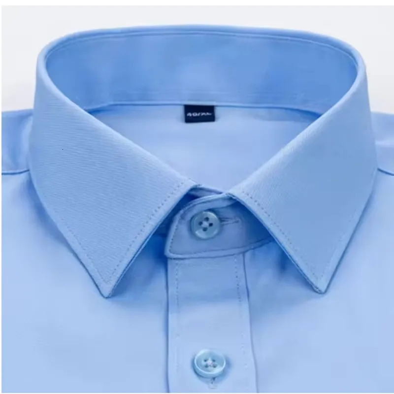 Quality Men Shirt Short sleeve Summer Anti-wrinkle Non-ironing Slim Fashion Casual Business Office White-Black-Wine Red 250611