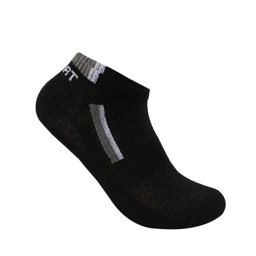 5 Pairs Mens Short Socks Print Color Block Breathable Sweat Resistant Anti-odor Comfortable Multicolor Round Neck Ankle Socks Z250610