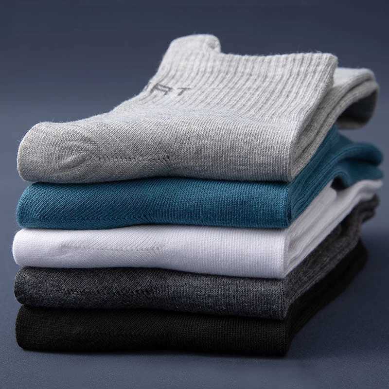 10 Pairs High Quality Lot Mens Socks Casual Breathable Socks Men Cotton Socks Run Sports Socks Men Gift Socks Large Size 38-45 Z250610