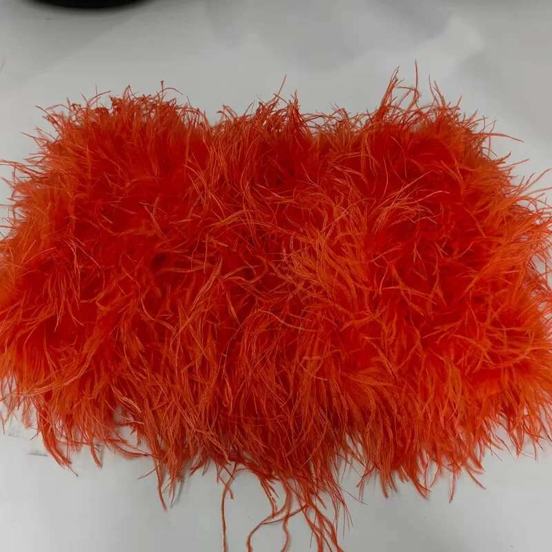 Real Feather Mini Skirt, Elastic Waist Sexy Clothing, Club, Dance Party Carnival Short Skirt Can Be Customized In Size