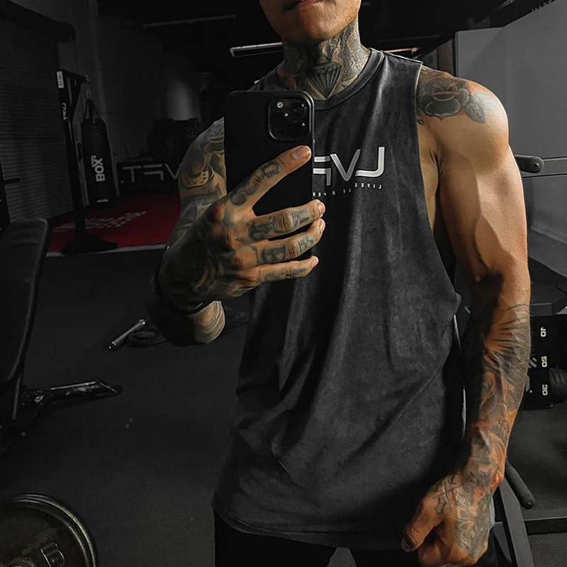 Mens Summer Gym Dry Quickly Tank Top Man Bodybuilding Clothing Sleeveless Shirt Casual Vest Muscle Workout Singlets Undershirt 250609