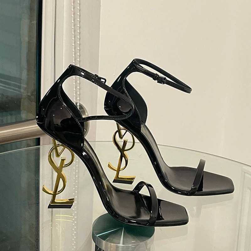 2025 hot new free shipping designer shoes for womens dress shoes black gold Summer New Fashionable Heels for Women