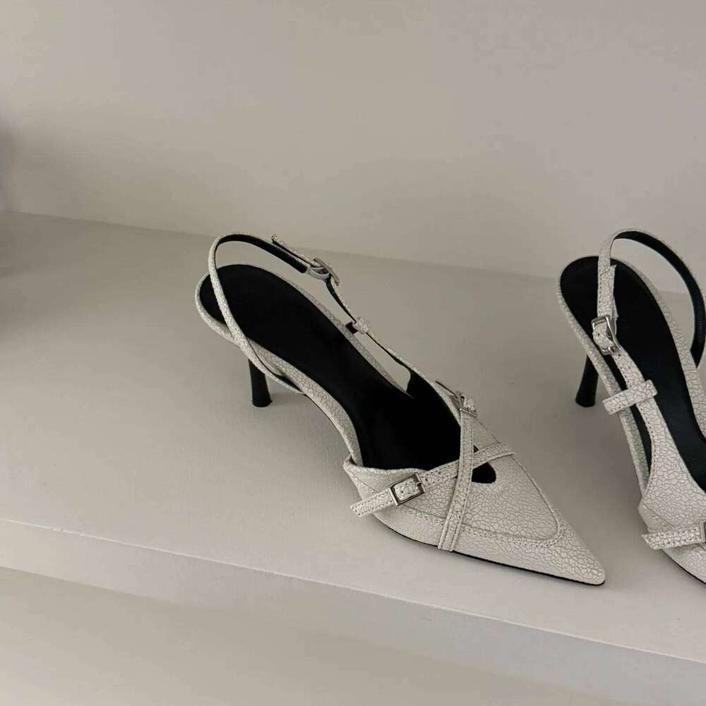 2025 New Women's Jeans Heeled Sandals Pointed High Heel Office Lady Beautiful Women high heels Shoes sandalias mujer