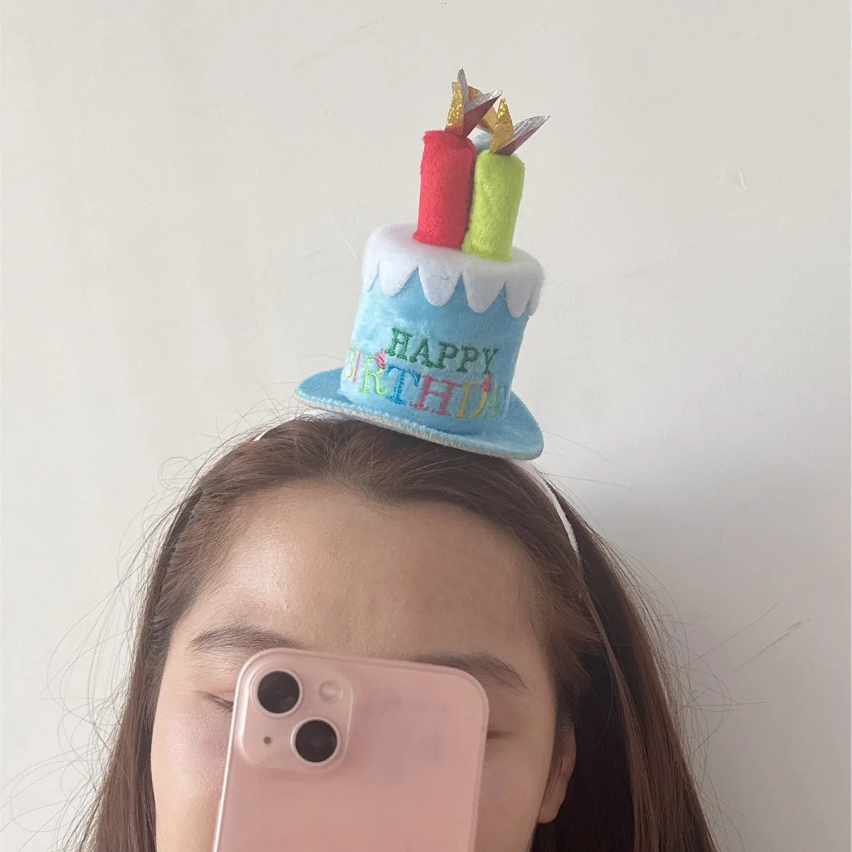 Hair Accessories Birthday Hairband Candle Happy Birthday Korean Style Headband Cake Colorful Women Hair Hoop Headwear 250610