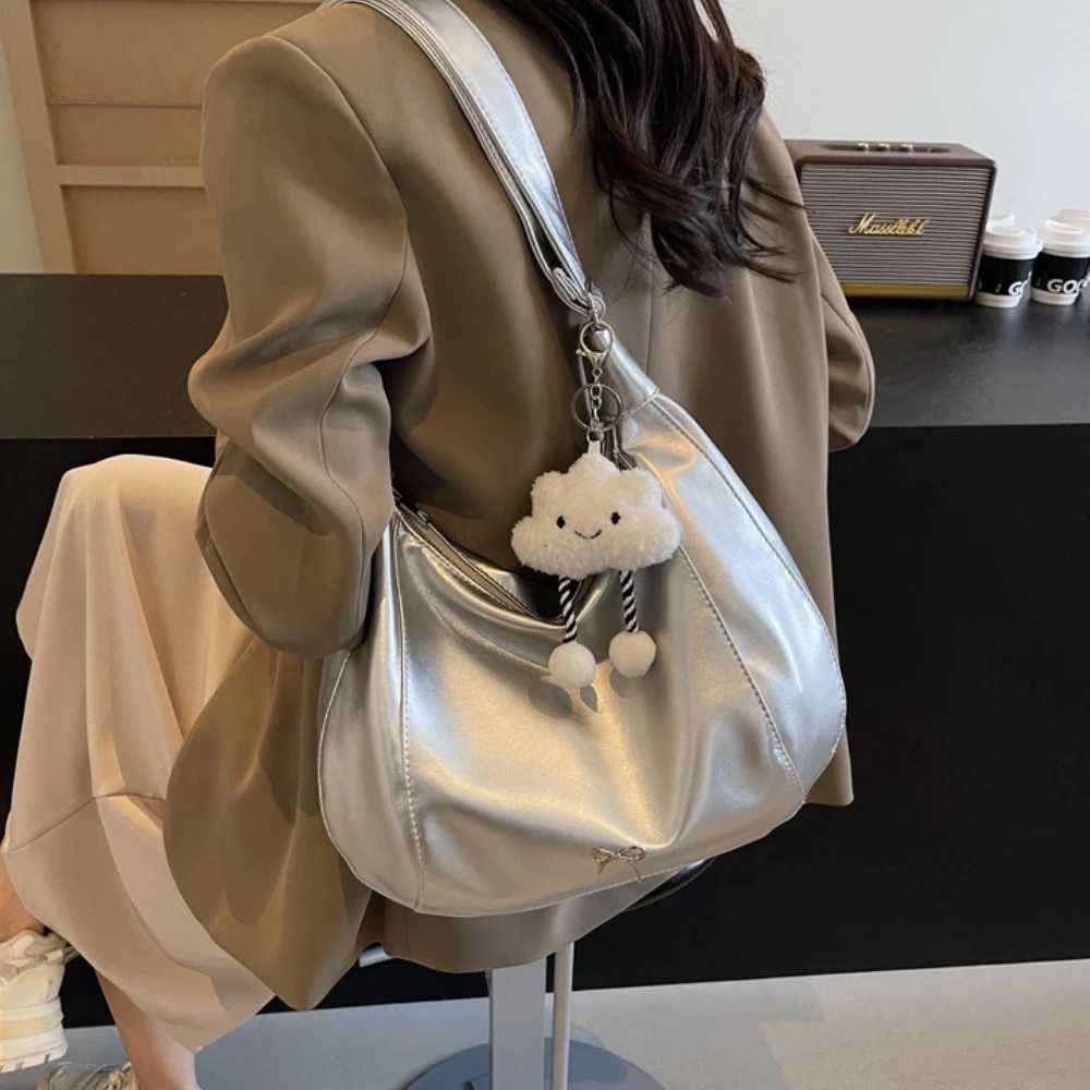 2025 Summer New Large Capacity Underarm Shoulder Bag Crossbody Bag Womens Fashion Backpack Comes with a Small Doll as a Gift XJ250610