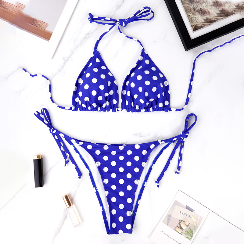 Bikini Split Swimsuit Two Piece Set, European and Fashion Bikini Hot Spring Swimsuit for Women