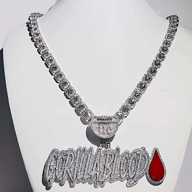 OACOCA Luxurious Moissanite Tennis Necklace with Brilliant Shine
