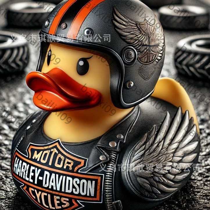 Harley Davidson Skeleton Duck Resin Ornament H250611