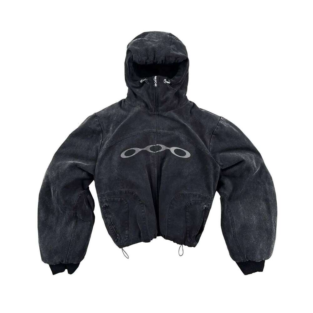 Divin Jacket Vintage Washed Zip Y2k Mens Womens Haruku Hip Hop Letter Embroidered Oversized Hoodie Sweatshirt Tops