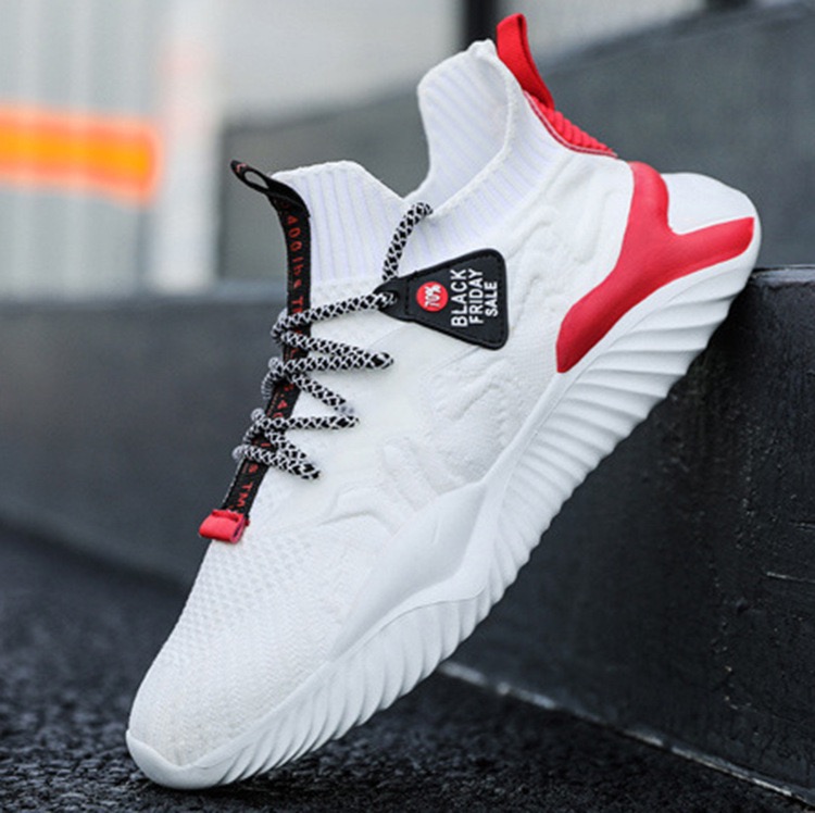 Summer men's shoes, fly woven shoes, mesh shoes, dad shoes, low cut lace up sneakers, versatile casual and trendy men's shoes 39-44