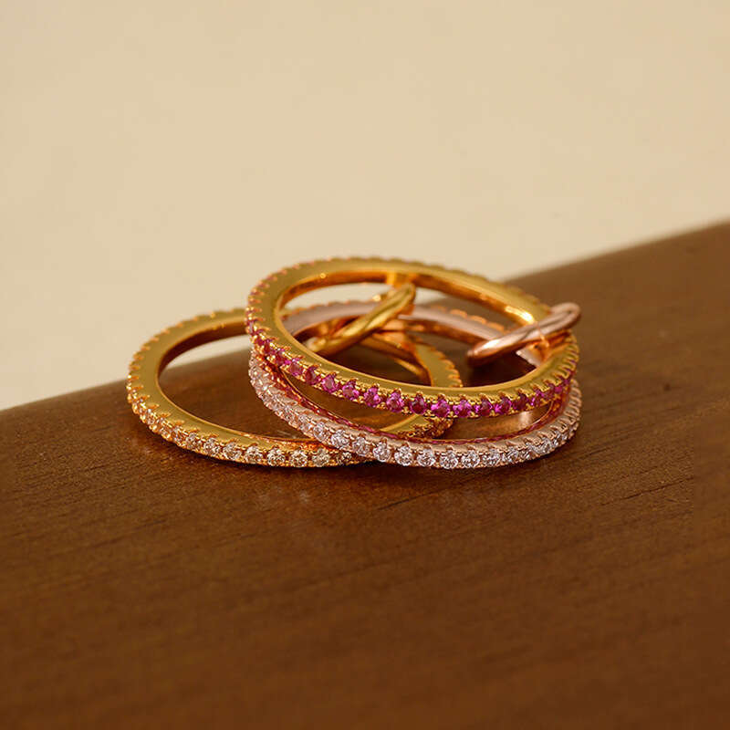 Chic Silver Adorned with Shimmering Diamonds: A Stylish Trifold Engagement Accessory for Her