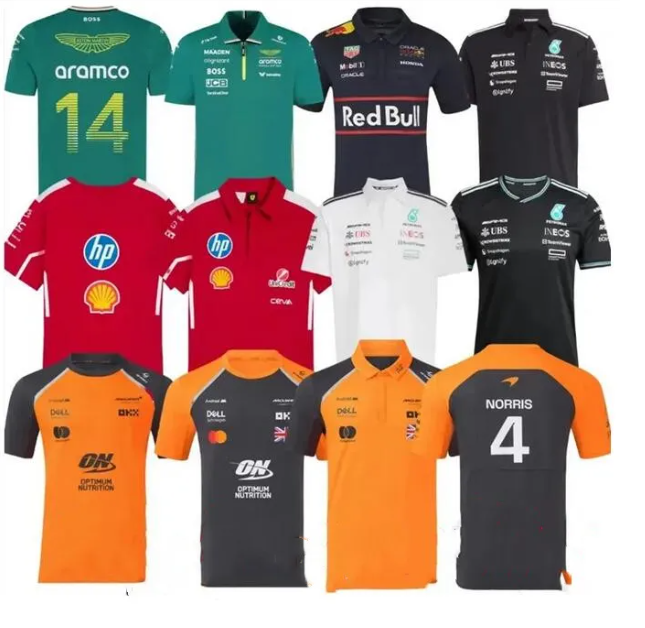 25 26 Formula 1 F1 Driver Racing Sets Mercedes Benz Ferrari F1 Max Verstappen Set Up t-shirt Casual Stroll POLO Car Motorsport Fernando Alonso Team Jersey Shirts
