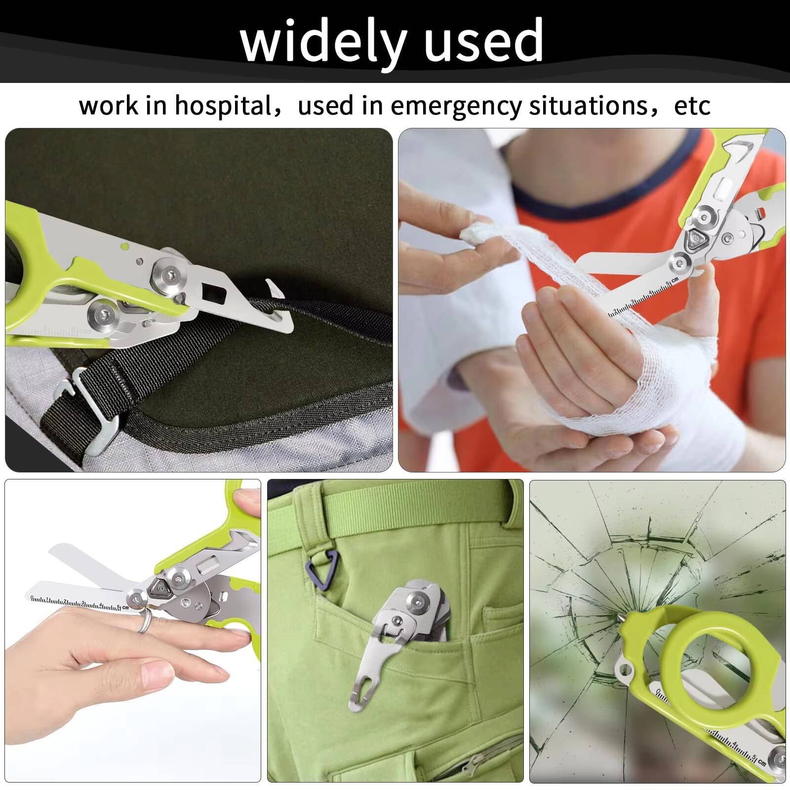 Multifunctional Trauma Foldable Stainless Steel Tactical Medical Scissors For Hospitals Home Outdoor Camping Travelling tues