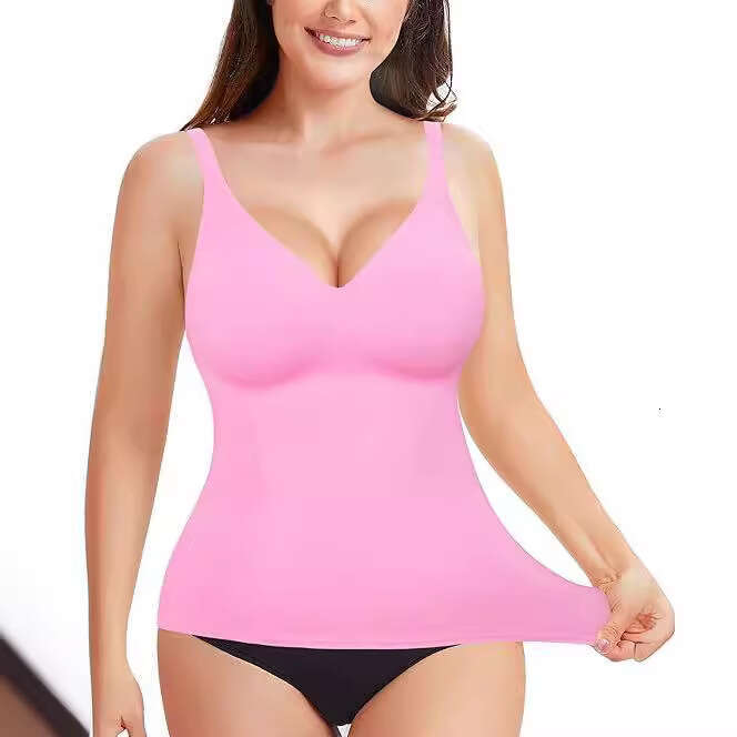 Women's Summer Outerwear With Chest Pads T-Shirt Camisole Style Inner High-Quality Vest B5