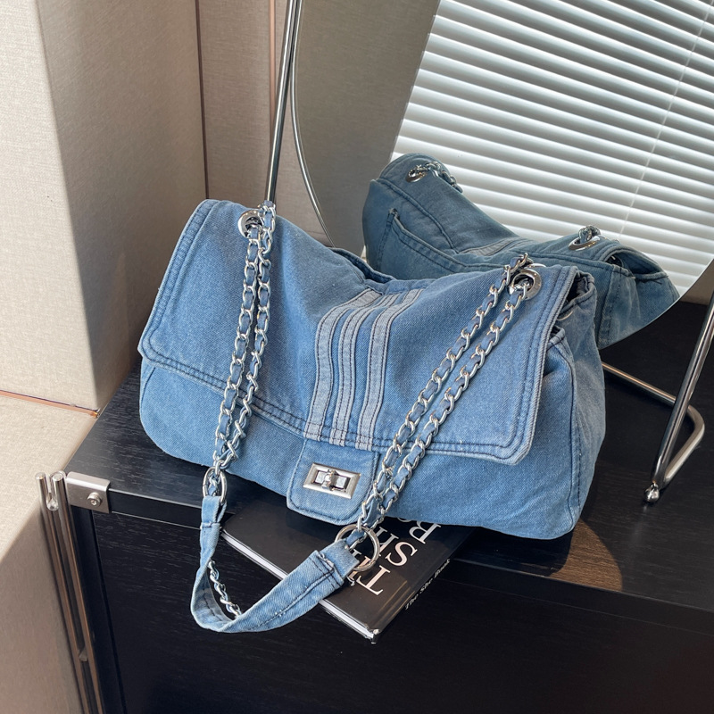 Free shipping designer Shoulder bags for womans ladies flap lady fashion casual square Denim wandering bag handbag women crossbody Underarm bag