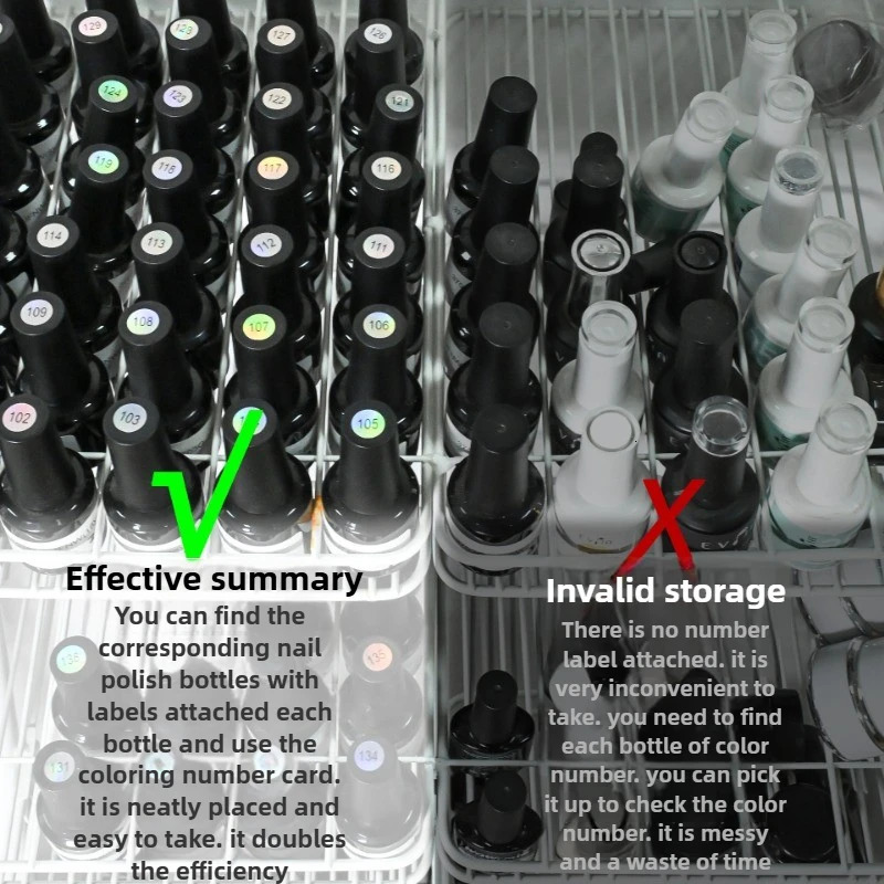 Nail Polish Number Sticker Label Color Gel Bottle Lipstick Nails Tips Display Mark Numbering Manicure Tool Varnish Glue 250605