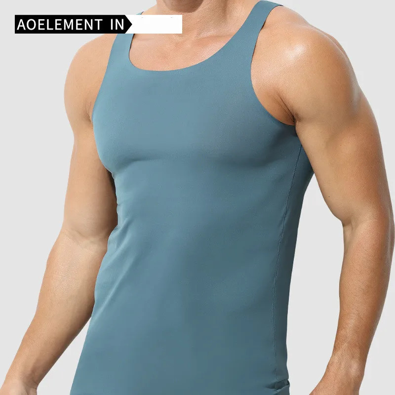 Summer Men Tank Tops Seamless Vest Mans Bodybuilding Undershirt Solid Slim Sleeveless Tshirts Male Tee Clothes Plus Size 250609