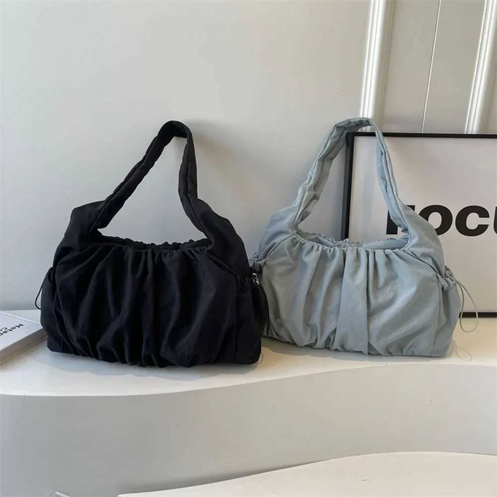 Women Padded Underarm Bag Large Capacity Cloud Pleated Shoulder Bag Top Handle Bag Solid Color Multi-pockets for Party Vacation XJ250610