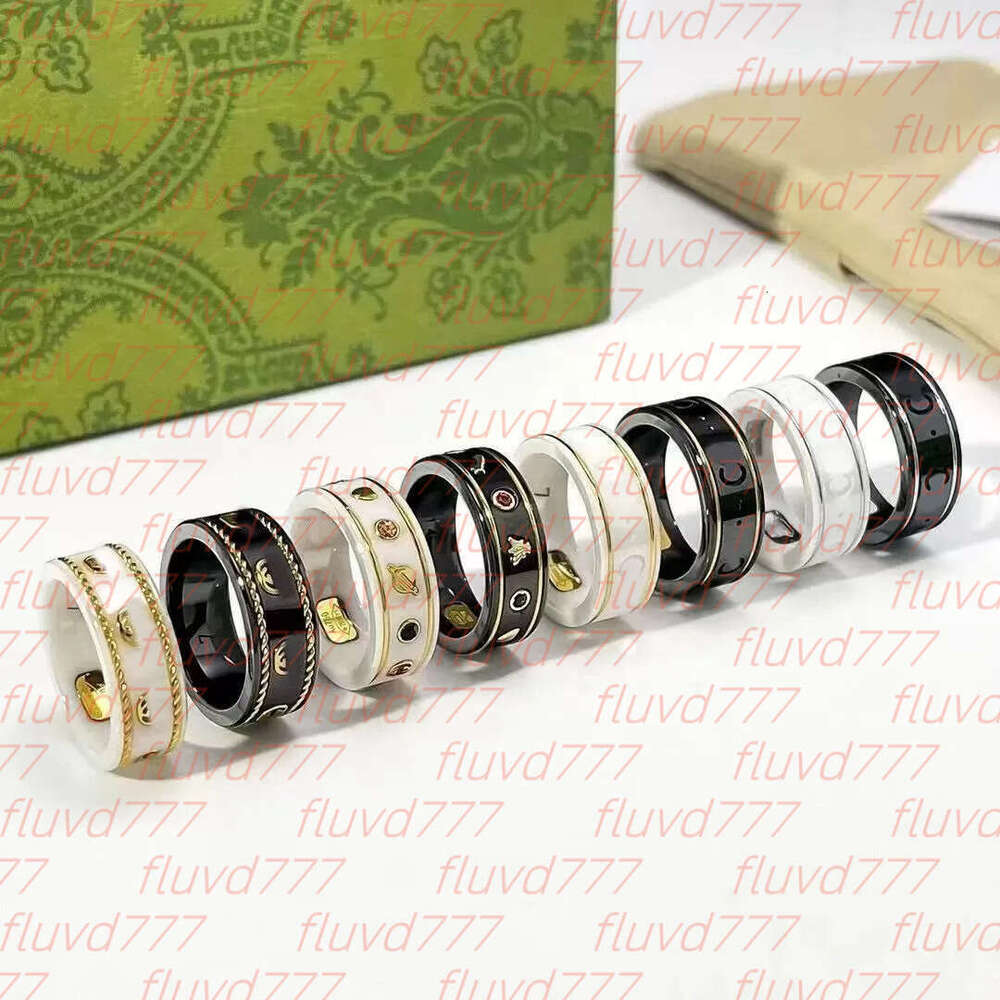 Luxury Ceramics Rings For Engagement Planet Ring Fashion Designer Ring Extravagant Women Men Cluster Jewelry