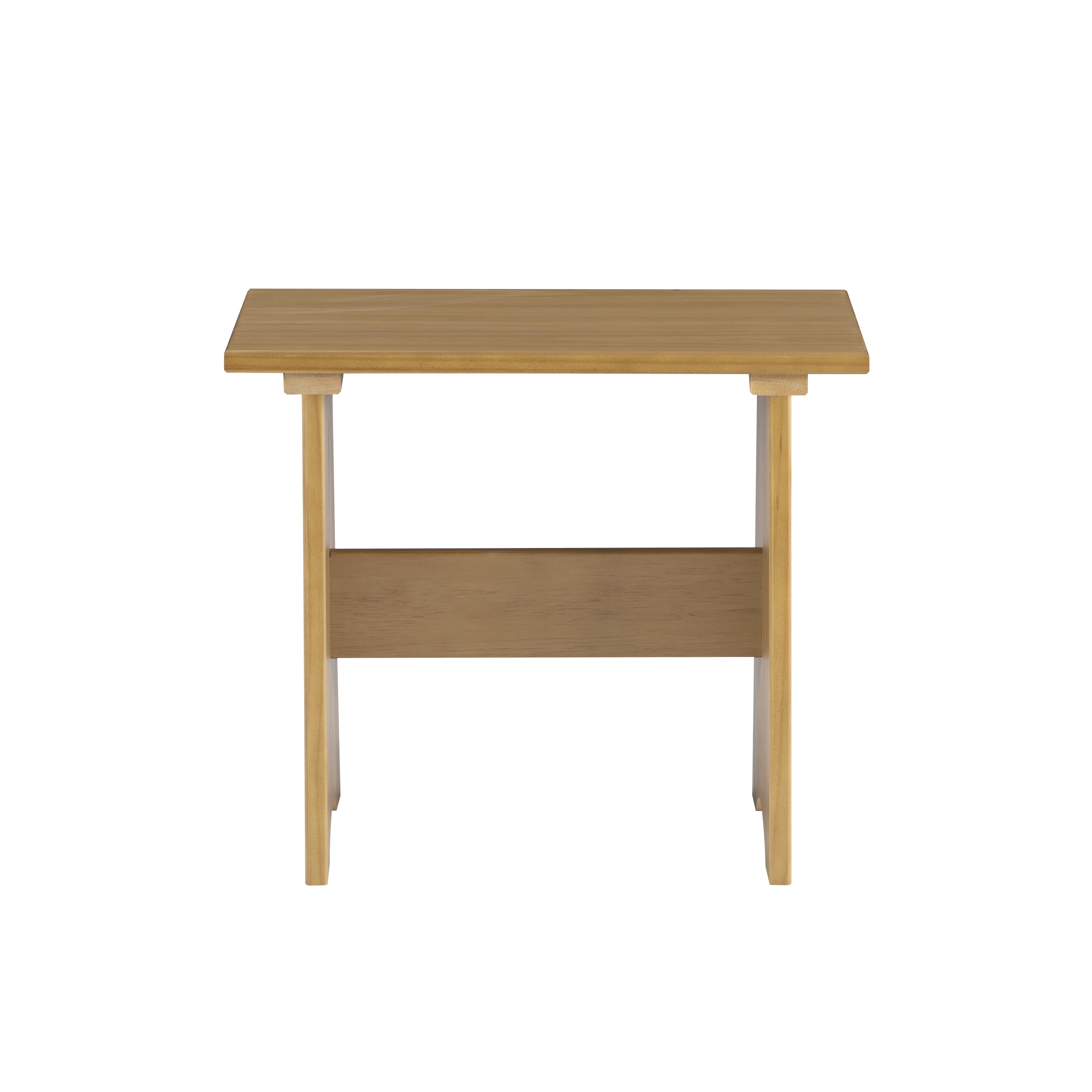 Linon Rectangular Solid Pine Rustic Kasey Dining Bench with Backless, Honey (Set of 2)