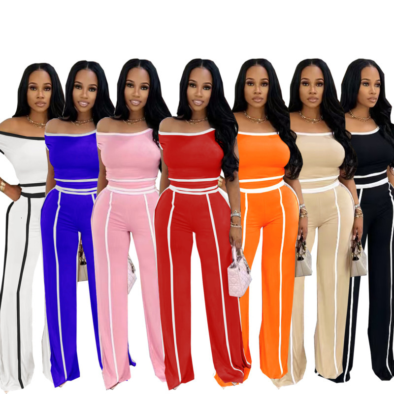 Womens Two-Piece Tracksuit Set - Fashionable Colorful and Casual Sports Outfit for Everyday Wear
