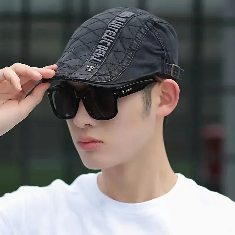 Summer Mens Hats Letters Embroidery sboy Caps Outdoor Gorro Hombre Boinas Beret Hat Retro Driver Flat Cap For Women 250610
