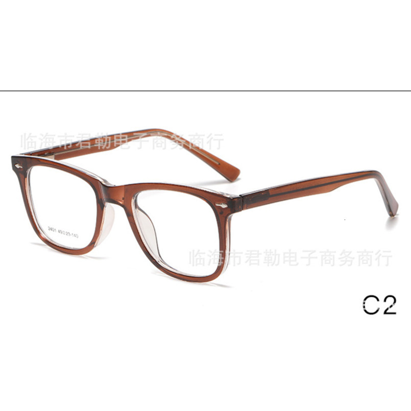 Style Insert Core Imitation Acetate Frame Rivet Non-Prescription Optical Gradient Color Glasses For Women