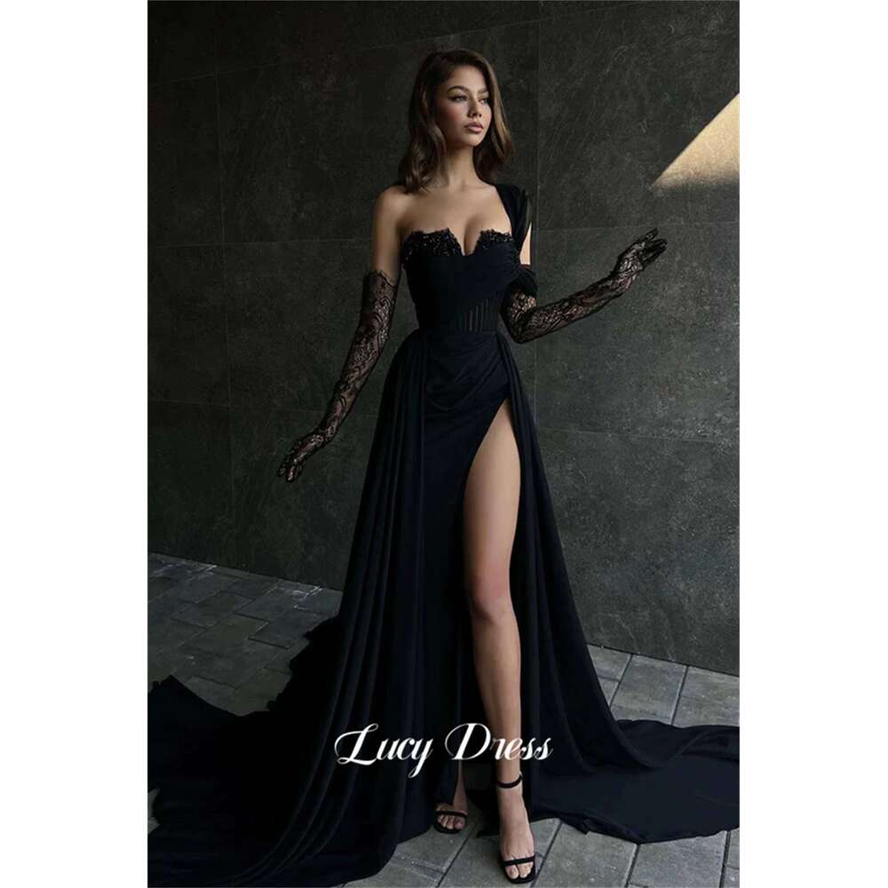 Lucy Luxurious Evening Dress Bead Embroidery Decoration Dresses for Prom Long Wedding Party Sharon Happy 2024 New Customized