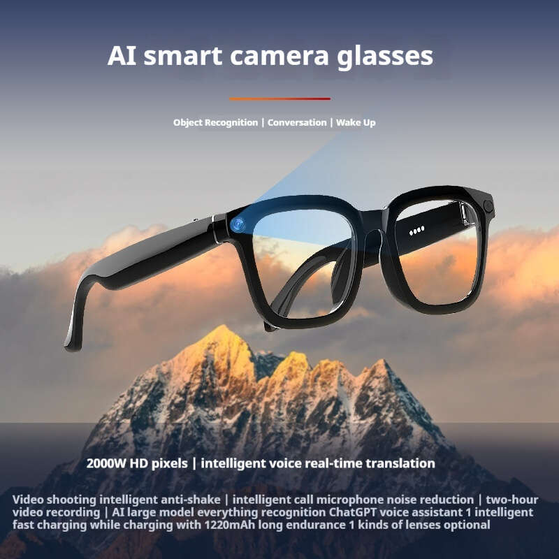 designer sunglasses AI Smart Glasses Outdoor Photography Anti-Shake Video Recording Object Recognition Voice Call Translation Noise Reduction