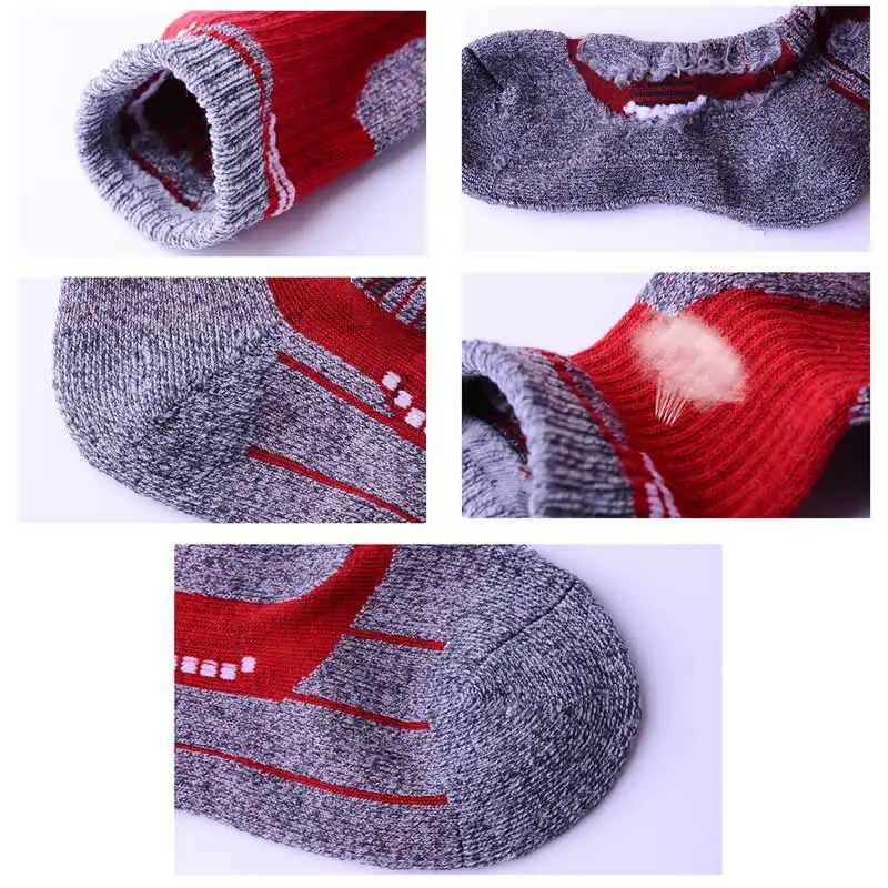 2 Pairs Outdoor Hiking Warm Socks Men Women Thickened Winter Thermal Sports Climbing Skiing Socks Moisture Absorption Anti-Slip Z250610