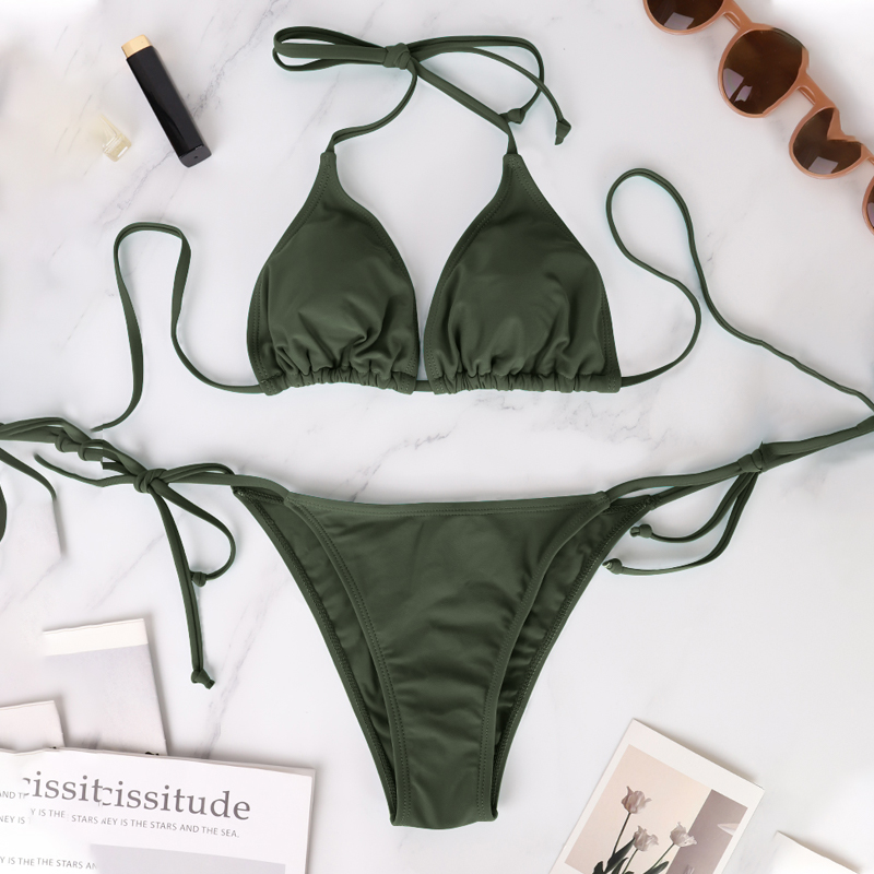 Bikini Split Swimsuit Two Piece Set, European and Fashion Bikini Hot Spring Swimsuit for Women