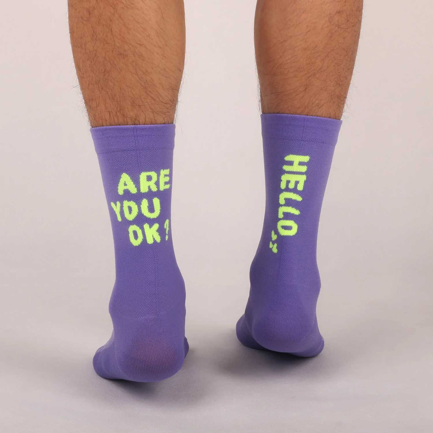 Miosam Professional Cycling Socks Soft Breathable Quick Dry Absorbent Elastic Unisex Sports Socks Middle Tube Socks Z250610
