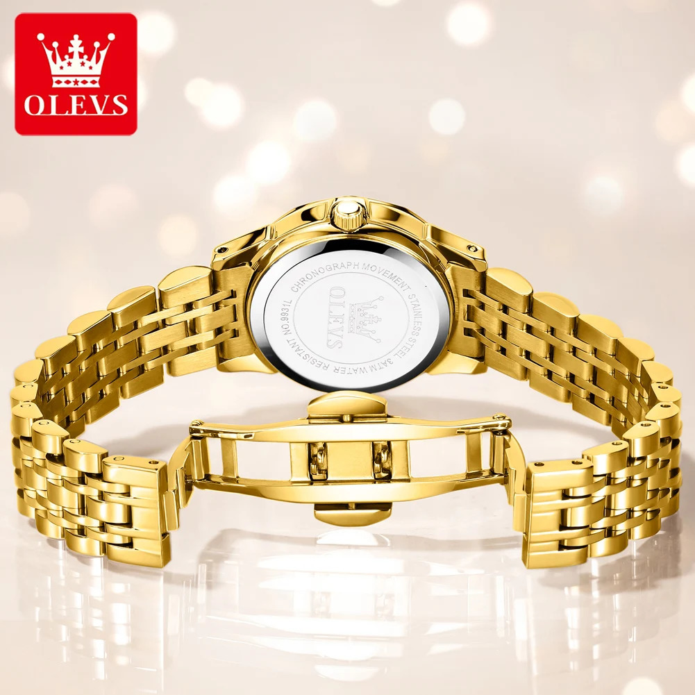 OLEVS Womens Watches Elegant Rhombus Original Quartz Ladies Wristwatch Stainless Steel Waterproof Luminous Top Watch 250606