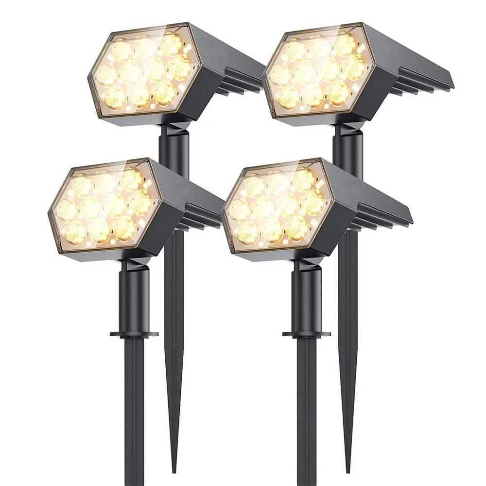 Solar Lights Outdoor 92 LED Solar Spot Lights Outdoor IP67 Waterproof Solar Garden Lights 2 In 1 for Yard Garden Porch Z250610