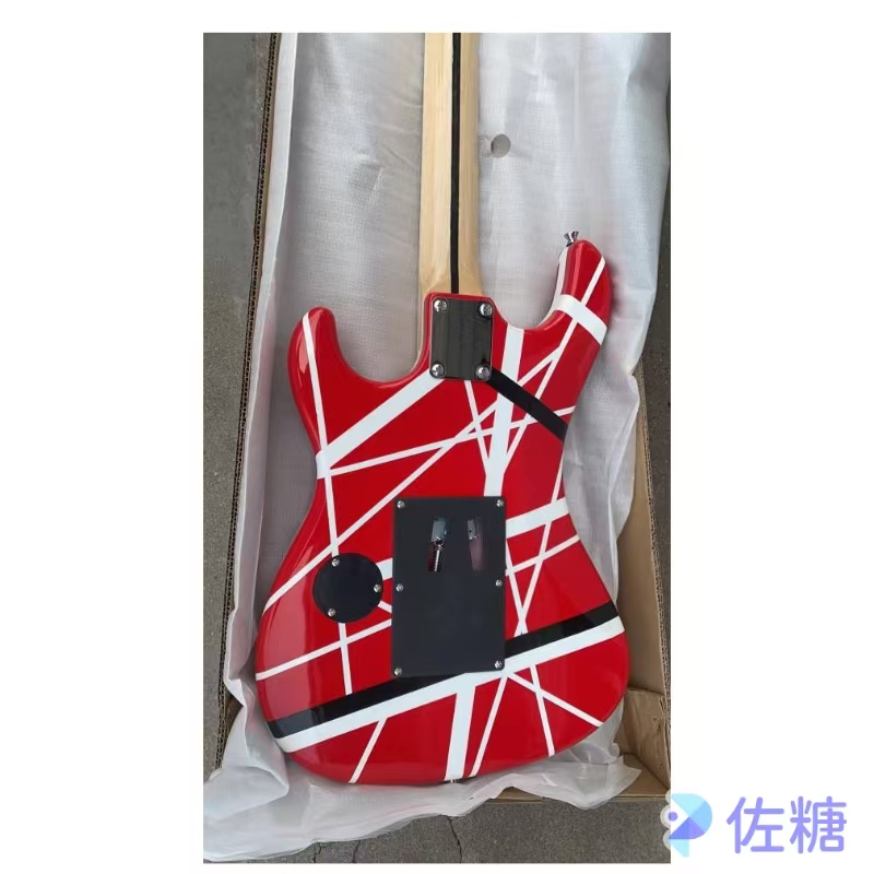 Vibrant Two-Tone Electric Guitar - Ideal Choice for Rock Music Enthusiasts