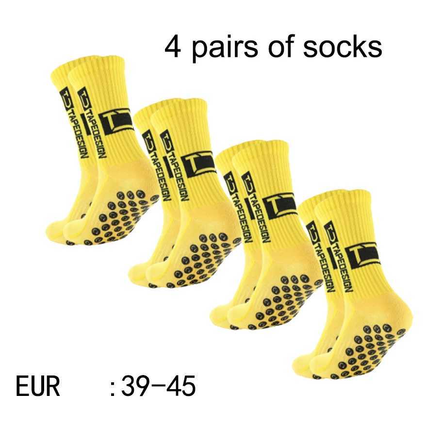 4 pairs of new TC mid tube glued socks for sports training and competition non-slip and breathable socks Z250610