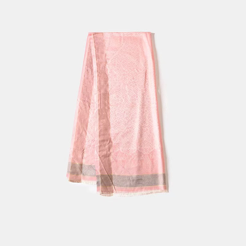 T941 solid color striped silk scarf square scarf high-end exotic style sunscreen headband scarf