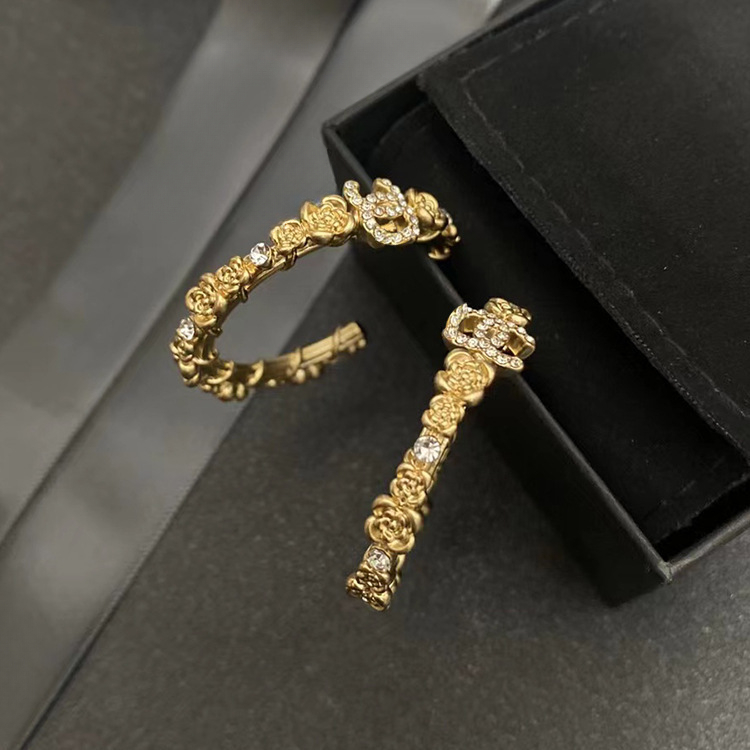 Hoop Premium Gold Dia Stud Earring Hoops Brand Letter Designer Earrings Fashion Jewelry Women